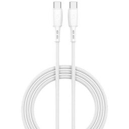 Cablu Date Lemontti Wind Fast Charge USB Type-C USB Type-C PD 60W 1.2m Alb
