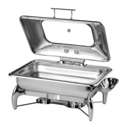Chafing dish inductie cu capac sticla hidraulic GN 1/1 APS 44 x 65.5 x 34 cm, 9 L