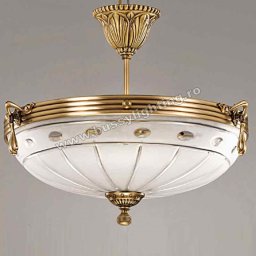 Lustra Ambiente cu Diam 33 cm, Desing Clasic, Finisaj Bronz Antic - Bussy Lighting 3039-52-42