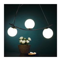 Lustră pe cablu ONLI TRIO 3xE14/6W/230V negru