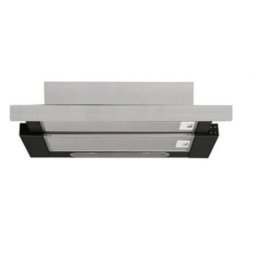 Hota Hota telescopica Studio Casa Alizee 60 X, 2 motoare, putere de absorbtie 450 m3/h, Inox/ Negru