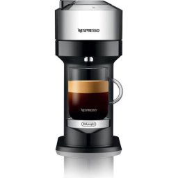Espressor Espressor Nespresso DeLonghi ENV.120.C, 1500 W, 1.1 L, 19 bar, Tehnologia de centrifuzie, Mod Eco, Oprire automata, Negru/Argintiu