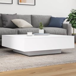 Masuta de cafea, alb, 100x100x31 cm, lemn prelucrat GartenMobel Dekor
