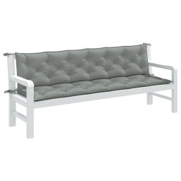 Perna banca de gradina 2db melanj gri deschis 200x50x7cm textil GartenMobel Dekor