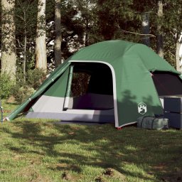 Cort de camping cupola pentru 4 persoane, verde, impermeabil GartenMobel Dekor