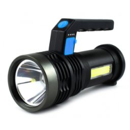 Lanterna cu LED Q LED556 cu 1000 lumeni acumulator integrat lumina laterala COB negru