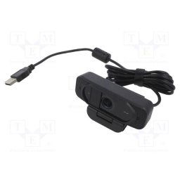 Camera web Webcam 1080p FHD Webcam + Mikrofon Privacy 96°,Negru
