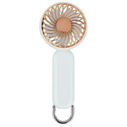 Mini Ventilatoare Ventialor Portabil cu Port USB, 3 Viteze, 1200mAh - Techsuit (A217) Bej/Auriu