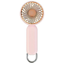 Mini Ventilatoare Ventialor Portabil cu Port USB, 3 Viteze, 1200mAh - Techsuit (A217) Auriu/Roz