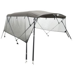 Parasolar Bimini 3 arcuri pereti din plasa 183x(185-198)x137 cm GartenMobel Dekor