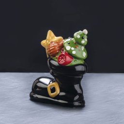 Cizmulita cu cadouri de Craciun 3D 16 x 8 x h 18 cm - Kit Matrite Plastic 2 Subiecte