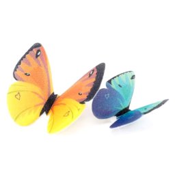 Decor din vafa - Fluturi 12 modele O 5 - 6.5 cm - 96 buc