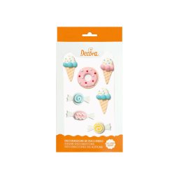 Decor Zahar - Dulciuri O 2.5 - 4 cm, 6 modele, 7 buc