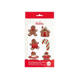 Decor Zahar - Figurine Craciun O 3 si 4 cm, 6 modele, 6 buc