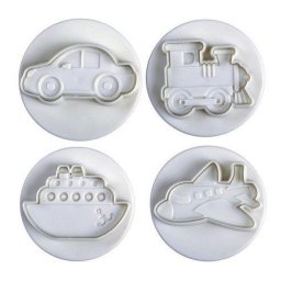 Transport - Decupatoare Plastic cu Extractor O 6 cm, Set 4 Buc