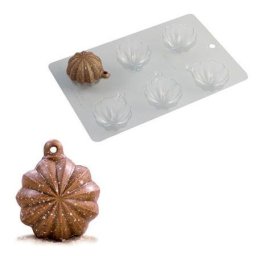 Globuri Craciun 3D O6 cm - Kit Matrite Plastic 6 Subiecte Ciocolata