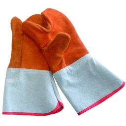 Manusi Piele pentru Cuptor, cu 3 Degete, Temp. Max. 250 C, L 35 x 15 cm