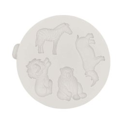 Mulaj Silicon Animale Salbatice, O 3 - 4 cm, 4 Subiecte