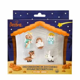 Decor Zahar - Craciun Figurine Nastere Iisus, 5 modele, 5 buc