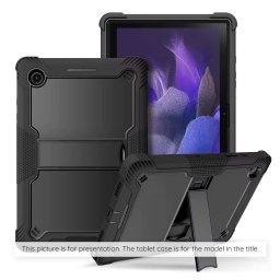 Husa pentru Samsung Galaxy Tab S9 FE + Folie - Rugged TabShell - Black