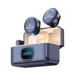 Microfon Microfon Lavaliera cu Mufa Lightning, Noise Reduction (set 2) - Techsuit (LW5) - Black