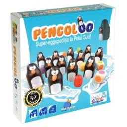 Joc de societate - Pengoloo wood - joc de strategie cu pinguini cu piese din lemn