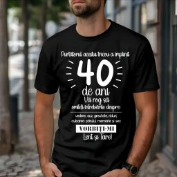 Tricou Aniversar - Vorbiti-mi Lent si tare