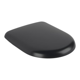 Capac WC, Villeroy & Boch, Antao, cu soft close si quick release, pure black