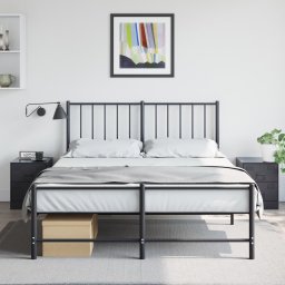 Noptiere, 2 buc., negru, 34,5x39x44 cm, otel GartenMobel Dekor