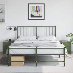 Noptiere, 2 buc., verde, 34,5x39x44 cm, otel GartenMobel Dekor