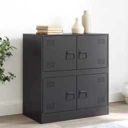 Servanta, negru, 67x39x73 cm, otel GartenMobel Dekor