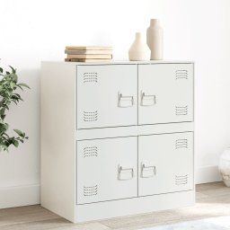 Servanta, alb, 67x39x73 cm, otel GartenMobel Dekor