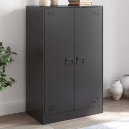 Servanta, negru, 67x39x107 cm, otel GartenMobel Dekor