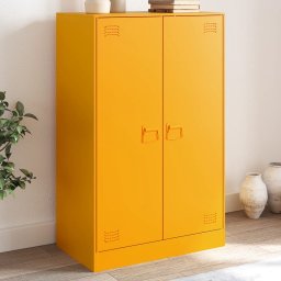 Noptiera, galben mustar, 67x39x107 cm otel GartenMobel Dekor
