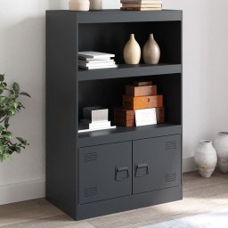 Servanta, antracit, 67x39x107 cm, otel GartenMobel Dekor