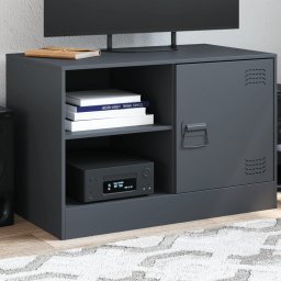 Comoda TV, antracit, 67x39x44 cm, otel GartenMobel Dekor