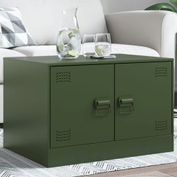 Masuta de cafea, verde masliniu, 67x50x44 cm, otel GartenMobel Dekor