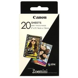 Hartie Foto Canon Zoemini Zink ZP-2030, 5 x 7.6 cm, 20 coli