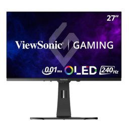 Monitor Gaming OLED ViewSonic 26.5" XG272-2K-OLED, QHD (2560x1440), HDMI, DisplayPort, Boxe, Pivot, 240 Hz, 0.02 ms, Negru/Alb