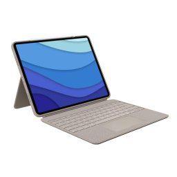Husa Logitech Combo Touch cu tastatura si trackpad detasabile pentru iPad Pro 12.9 inch gen 5,6 , UK, Gri