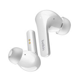 Casti True Wireless Belkin SoundForm Flow, Bluetooth, Microfon, Alb