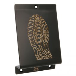 Deschizator in inox AISI 304 pentru usi batante, 150x98x30 mm, finisaj negru inox natur (Culoare: Negru)