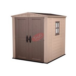 Magazie din plastic crem nisipos keter factor 6x6, 178 x 196 cm