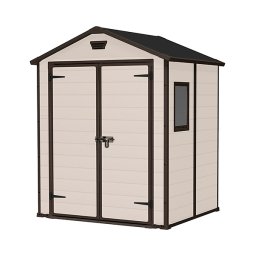 Magazie din plastic gri keter manor 6x5 bej, 152 x 185 cm