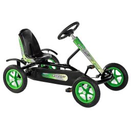 Kart cu pedale speedy bf1 (negru/verde)