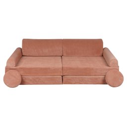 Playset modular canapea premium velur reiat corduroy spuma , caramiziu