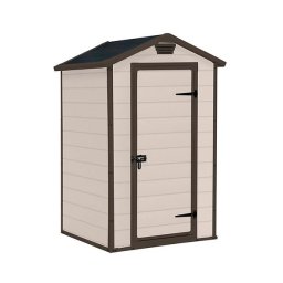Magazie din plastic gri keter manor 4x3 bej, 128 x 94 cm