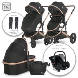 Carucior transformabil, boston, pana la 22 kg, black