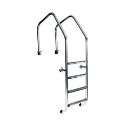 Scara din inox aisi-304 cu 4 trepte pentru piscine cu gratar perimetral of415-s