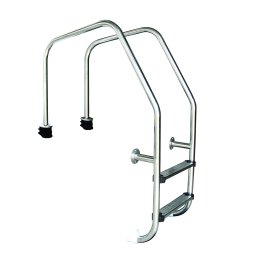 Scara piscina gratar perimetral din inox cu 2 trepte emaux of215-s